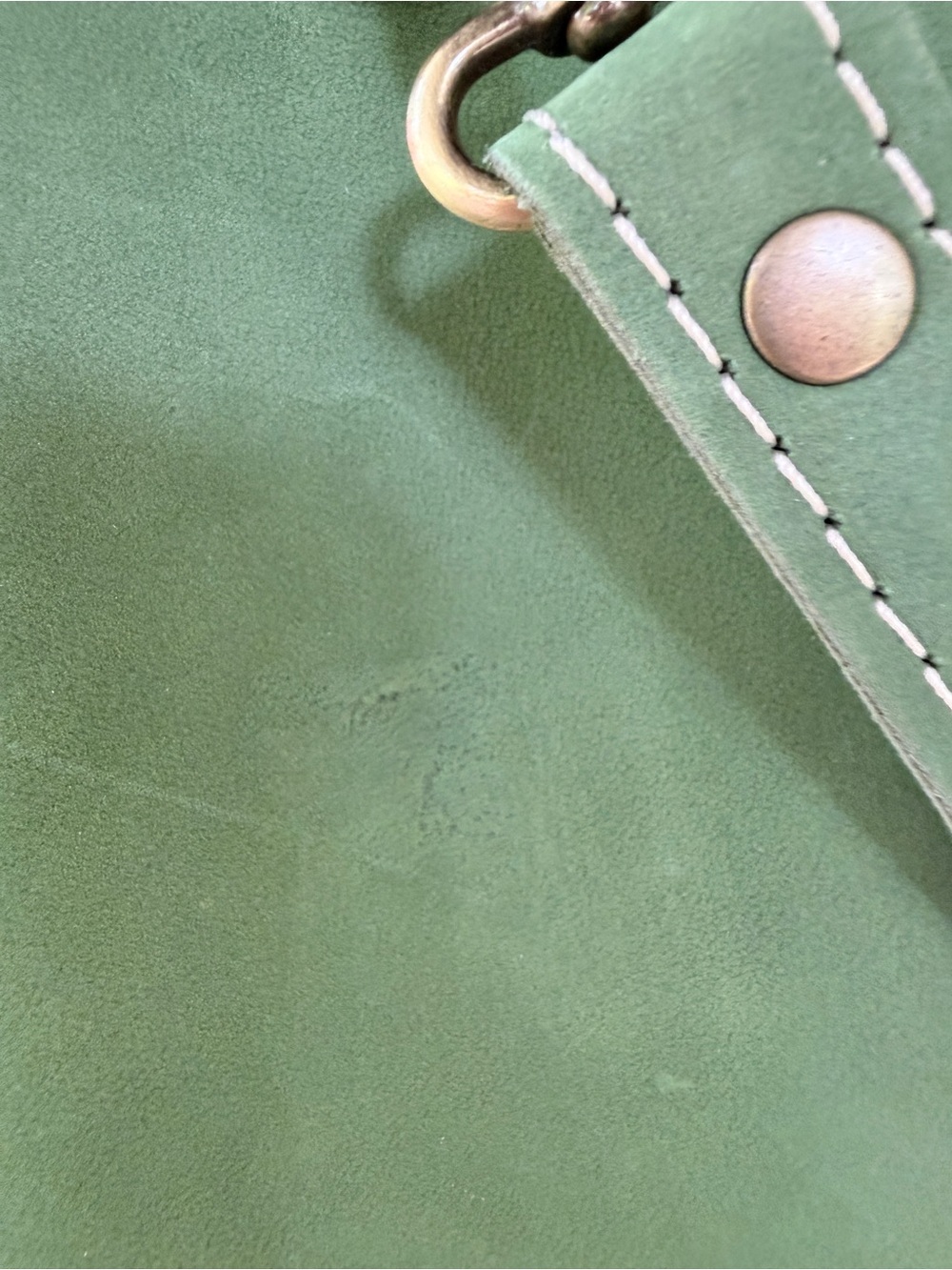 Portland leather goods butterfly bucket bag in succulent- FINAL PRICE DROP - Picture 6 of 12